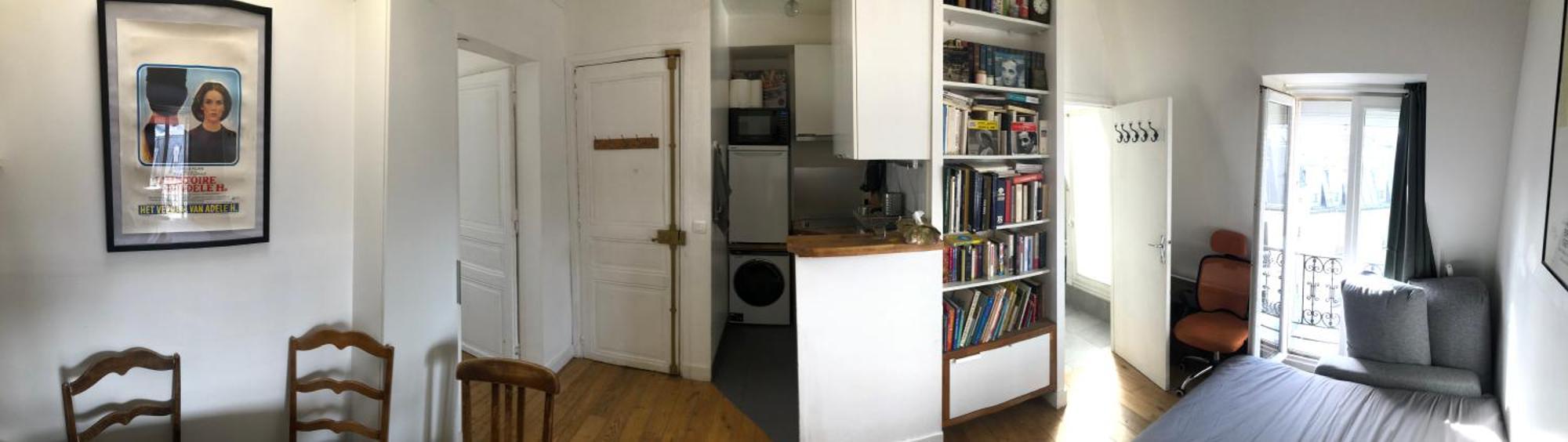 2 Pieces Sous Les Toits 6 Personnes Calme Lumineux Equipe Appartamento Parigi